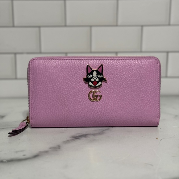 RARE Gucci Bosco Pink Leather Wallet - Picture 1 of 4
